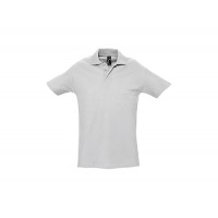 POLO PIQUÉ M/M 3 BOT SPRING BRANCO MATIZADO 